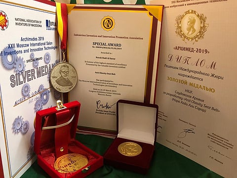 "نورة آل سرور" تحصل على ذهبية "أرخميدس" بموسكو