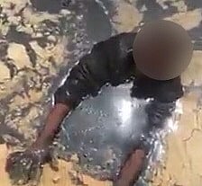 شاهد.. كيف اصطادت حفرة القار "مقيم دومة الجندل"