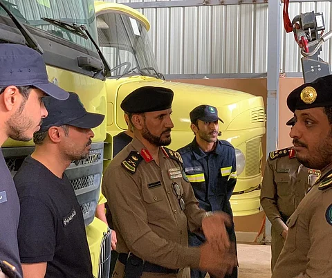 اللواء "العضّاض" يفتتح مبنى الدفاع المدني بمحافظة سميراء