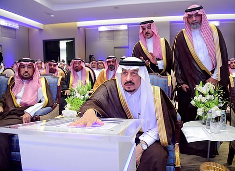 أمير الرياض يفتتح برج مصرف الراجحي: محفل رائع ينم عن جودة العمل