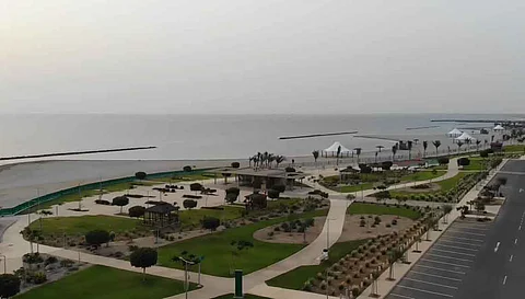 شاهد من الجو .. كورنيش بيش الجديد "لوحة جمالية بتفاصيل عصرية" ترسمها "أرامكو"