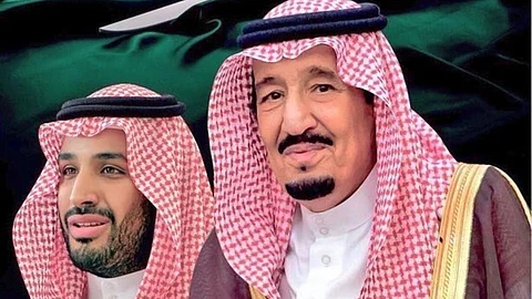 الملك سلمان بن عبدالعزيز وولي العهد الأمير محمد بن سلمان