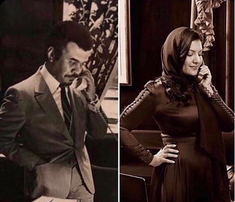 قصة تاريخية في صورتين بينهما 35 عاماً.. الأمير والأميرة في نفس المكان