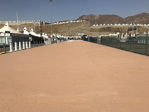 الحرارة تنخفض 20 درجة.. طريق المشاة بالمشاعر.. مشروع عالمي لخدمة الحجاج
