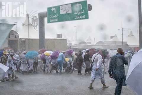 "الحمادي": الأمطار التي هطلت على المشاعر لم ينتج عنها ما يعكر صفو الحجيج