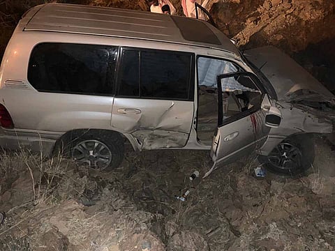 نجاة مواطن بعد سقوط مركبته من ارتفاع 100 متر بـ"شفا الطائف"