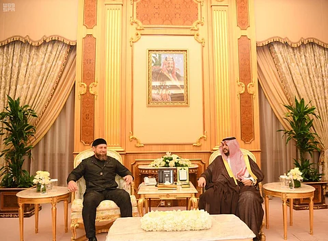 تركي بن محمد بن فهد يستقبل رئيس الشيشان