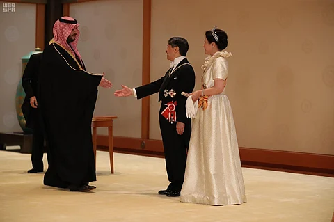 تركي بن محمد يحضر مأدبة العشاء التي أقامها إمبراطور اليابان