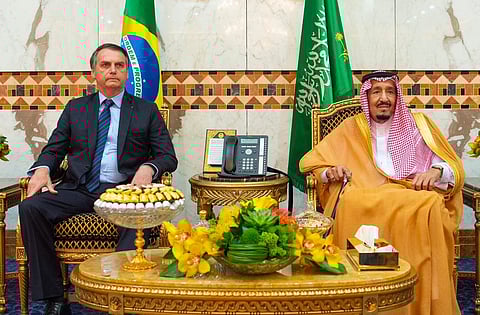 خادم الحرمين يستقبل الرئيس البرازيلي ويقيم مأدبة غداء تكريماً له