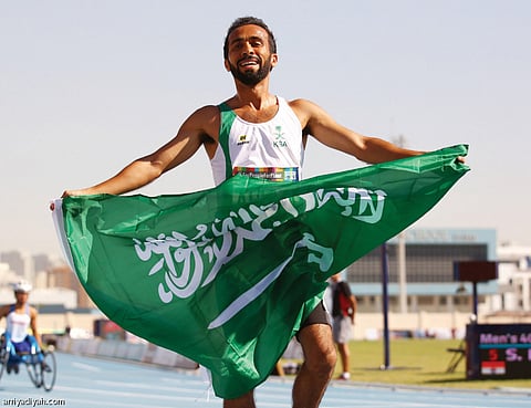 ذهبية وفضية لأخضر قوى الإعاقة في مشاركته العالمية بدبي