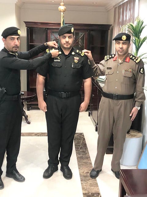 مدير شرطة ينبع يقلد "المالكي" رتبة "مقدم"