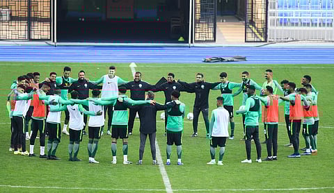 أخضر "تحت 23 عامًا" يجري حصته التدريبية في الرياض ويغادر إلى ماليزيا