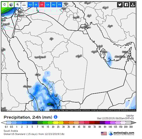 سحب ماطرة بـ 3 مناطق .. "المسند": أجواء مستقرة وتراجع "الباردة" تدريجياً