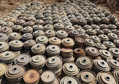 "مسام" ينتزع 1,325 لغمًا في اليمن خلال الأسبوع الثالث من ديسمبر 2019م