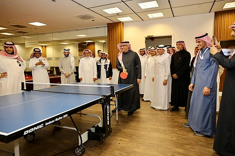 مدير جامعة الملك سعود يفتتح المدرج التعليمي والنادي الرياضي بكلية العلوم