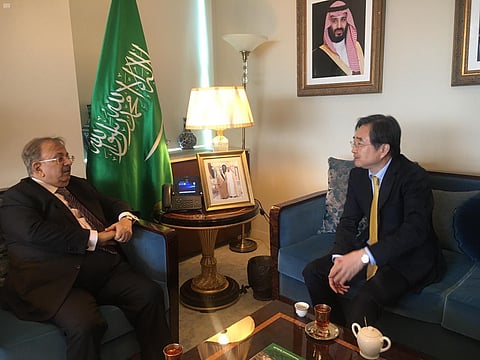 "المعلمي "يلتقي المندوب الدائم لجمهورية كوريا الجنوبية لدى الأمم المتحدة