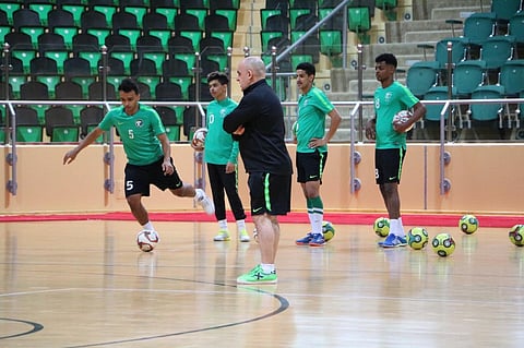 أخضر الصالات يواجه منتخب قيرغستان