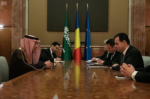 بوخارست.. رئيس الوزراء الروماني يستقبل "الجبير"