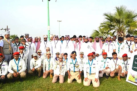 1500 طالب من مدارس جازان يشاركون بالمشروع الكشفي الوطني لنظافة البيئة