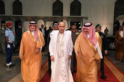 الرئيس الموريتاني يغادر جدة