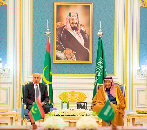 الرئيس الموريتاني يؤكد تقديره لدور السعودية إزاء ما يواجه العالم العربي والإسلامي