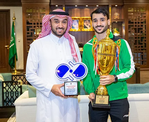 الفيصل يستقبل الخضراوي بعد تأهُّله إلى "أولمبياد طوكيو"