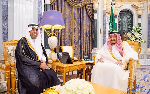 خادم الحرمين يستقبل "السلمي" بمناسبة انتخابه رئيسًا للبرلمان العربي لفترة ثانية