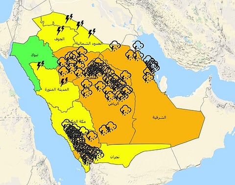 إنذار مبكر للمدينة والجوف والشمالية.. "الأرصاد": رعدية ممطرة ورياح