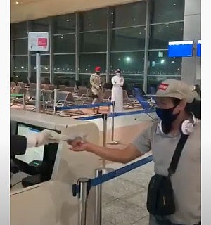 شاهد.. أول رحلة تغادر مطار جدة ضمن مبادرة عودة الوافدين لبلادهم