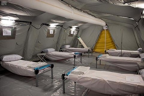 "صحة مكة" والقوات المسلحة تضعان اللمسات الأخيرة لمستشفى كورونا الميداني المتنقل بحي كدي