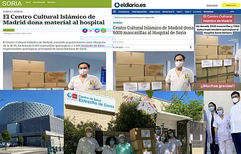 الإعلام الإسباني ينوه بجهود المركز الثقافي الإسلامي في مكافحة كورونا