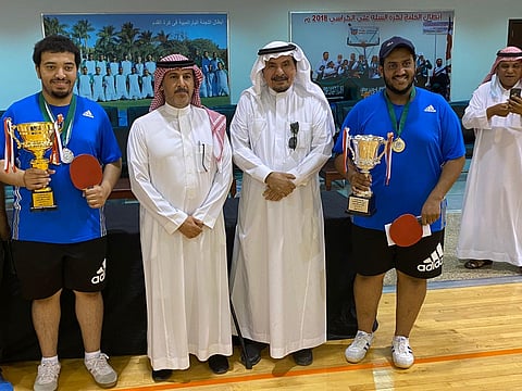 "صم الشرقية" الأول على المملكة في تنس الطاولة فئة الزوجي
