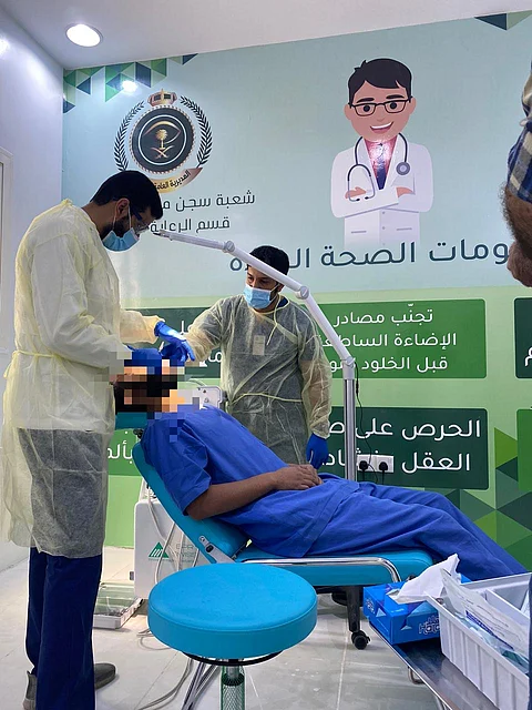 "عيادة أسنان متنقلة" لنزلاء شعبة سجن طريف