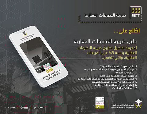 مع بدء تطبيقها اليوم.. "الزكاة والدخل" تطلق الدليل المبسط لضريبة التصرفات العقارية