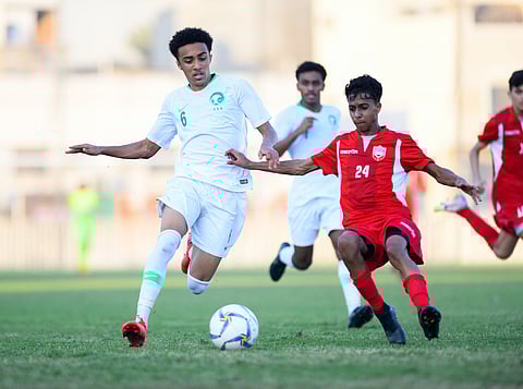 بثلاثة أهداف.. أخضر الناشئين يتغلب على البحرين ودياً