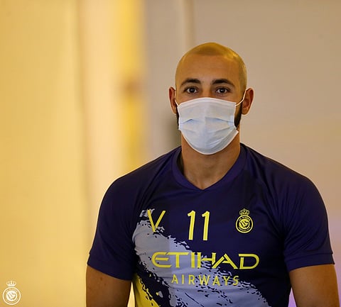 "مرابط" عاد وشارك في التدريبات.. النصر يحتفي بالثلاثي قبل مواجهة الهلال