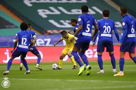 المعيوف يشارك في تمرين الهلال.. والنصر أكمل جاهزيته