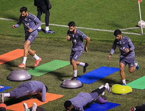 الاتفاق يجري تدريبه الرئيس قبل مواجهة الاتحاد.. المالكي وهزاع : سنقاتل للظفر بالنقاط الثلاث