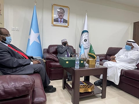 "السحيباني" يعزز آليات التضامن بين المندوبين بلقاء نظيره "الصومالي" بالتعاون الإسلامي