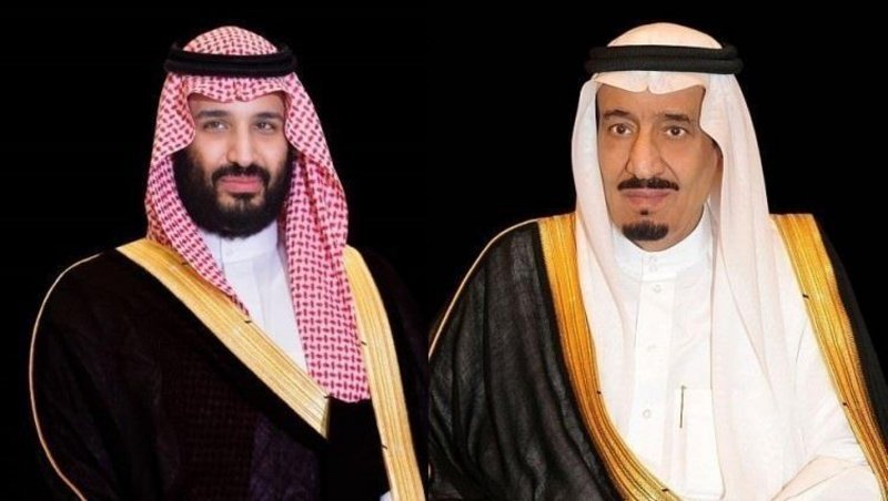 خادم الحرمين الشريفين الملك سلمان بن عبدالعزيز وولي العهد الأمير محمد بن سلمان بن عبدالعزيز 