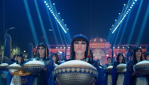 شاهد.. موكب الفراعنة الملكي يجتاح مواقع التواصل وهذه رسالة تركي آل الشيخ