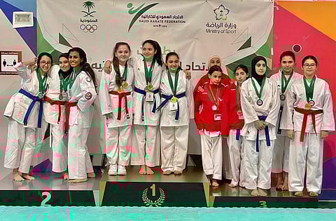 "الضربة القاضية" يحقق المركز الأول .. في بطولة المملكة المفتوحة للكاراتيه