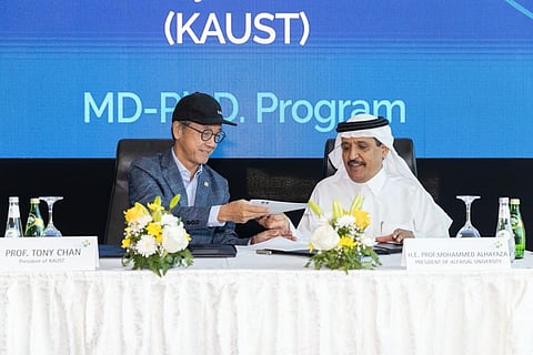 "كاوست" و"الفيصل" يوقعان مذكرة لتأسيس برنامج مشترك لدرجة الدكتوراه في الطب