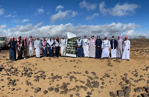 محافظ الكامل يرعى حملة لنثر البذور بـ"حرة الشرع" لتنمية الغطاء النباتي بالمحافظة