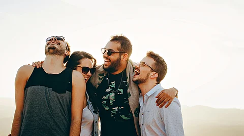 People having fun together