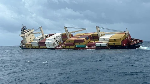 MSC ELSA 3 before sinking on kochi