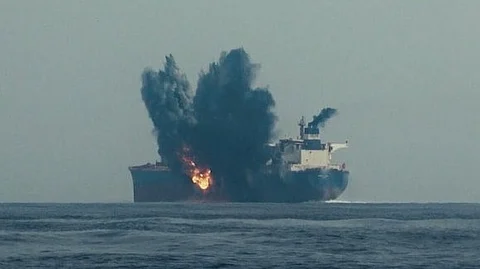 Ship attacked in Red Sea