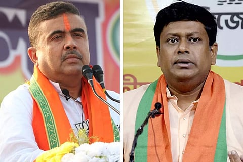 शुभेंदु अधिकारी और सुकांत मजूमदार का फाइल फोटो