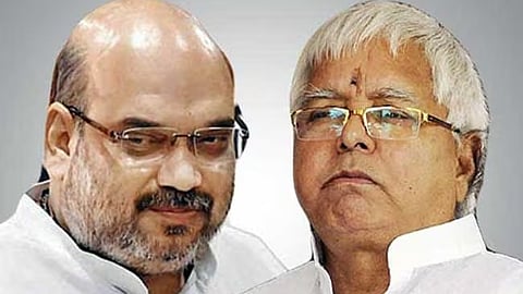 अमित शाह-लालू प्रसाद