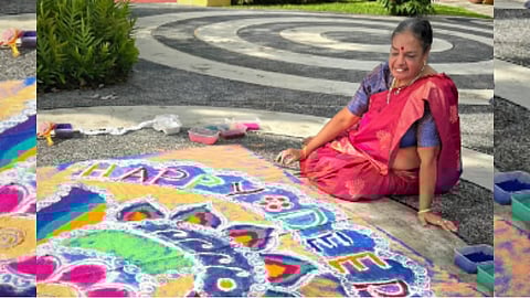 सिंगापुर : भारतवंशी रंगोली कलाकार को नेशनल हेरिटेज बोर्ड ने सम्मानित किया